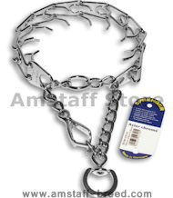 Select Chrome Pinch Collar w/h Quick Release-Amstaff training