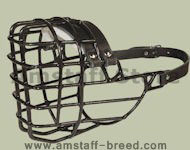 Amstaff Wire Dog MUZZLE for winter