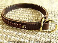 Gorgeous Wide 2 Ply Leather Choke Dog Collar - Fashion Exclusive