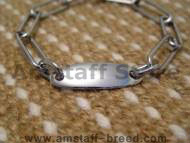 Fur Saver Dog Collar Steel Chromium Plated Width 3 MM With Plate