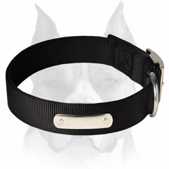Amstaff durable nylon dog collar for different types of handling
